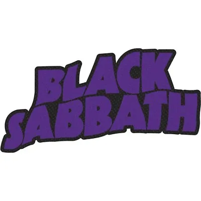 Buy BLACK SABBATH Standard Patch: CUT-OUT LOGO IN RETAIL PACK: Purple Official Merch • 4.30£