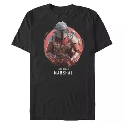 Buy Star Wars The Mandalorian Marshal Organic Cotton S/sleeve T-Shirt Black Size M • 7.50£