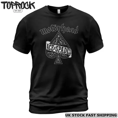 Buy Motörhead Rock Band Ace-of-Spades T-Shirt S-5XL Short Sleeve Black Shirt • 19.07£