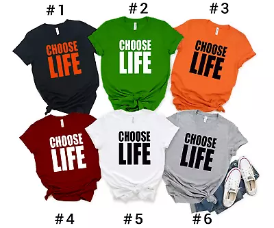 Buy Choose Life Retro 80s 80's T Shirt XS-3XL Fancy Dress (CHOOSE LIFE, TSHIRT) • 5.99£