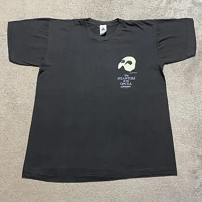 Buy Vintage 1988 Phantom Of The Opera London Single Stitch Black T-shirt  • 30£