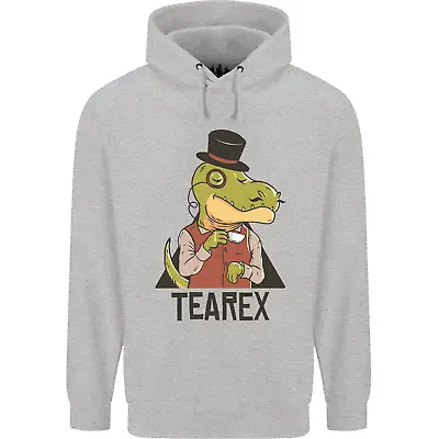 Buy TeaRex Funny T-Rex Dinosaur Tea Drinker Mens 80% Cotton Hoodie • 19.99£