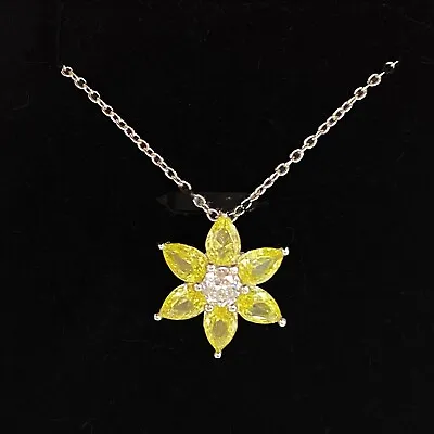 Buy Beauty And The Beast Flower Necklace 925 Sterling Silver Jewelry Valentines Gift • 64.99£