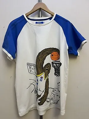 Buy ADIDAS Men’s White Star Wars Basketball T-shirt Chewbacca & Stormtrooper Size L • 34.99£