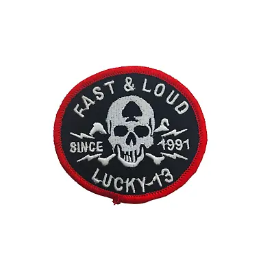 Buy Patch Fast And Loud Lucky 13 Calavera Skull Iron-On Clothing Iron-On Patch • 3.38£