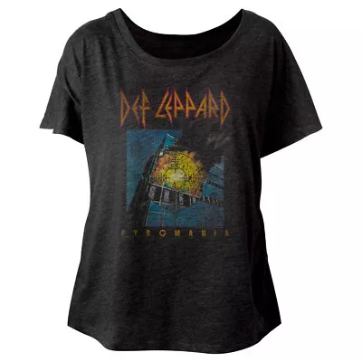 Buy Def Leppard Vintage Pyromania Album Women's Dolman Top Rock Band Concert Merch • 29.77£