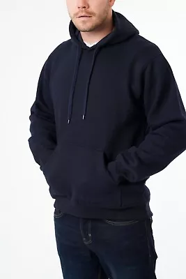Buy Mens Pullover Hoodie Fleece Sweatshirt Hoody Plain Hooded Winter Top Pull Over • 12.99£