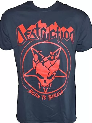 Buy DESTRUCTION - Born To Thrash - Gildan T-Shirt - L / Large - 166969 • 12.44£