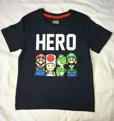 Buy New Super Mario Navy T-shirt.2-3yrs • 3.99£