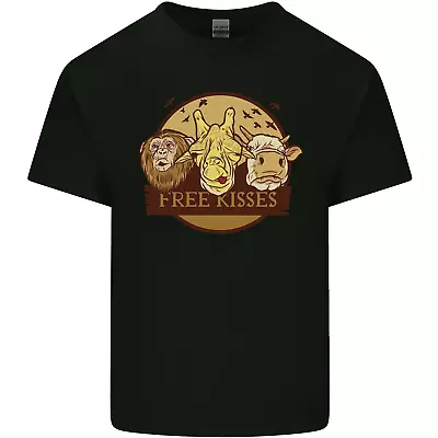 Buy Free Kisses Animals Cow Monkey Giraffe Kids T-Shirt Childrens • 7.99£