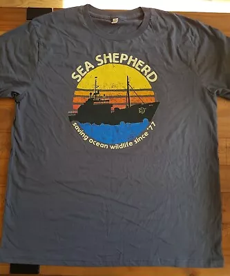 Buy Sea Shepherd Xxl Tshirt Grey • 14£