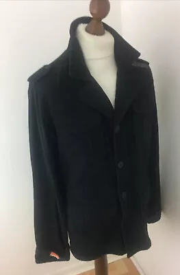Buy Superdry Military Field Utility 4 Pocket Jacket Coat Cotton Black Mens XL • 36.99£