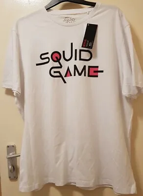 Buy Mens Squid GAME White T-Shirt Size 2XL Chest 47-49in New With Tags! • 12£