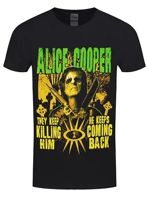 Buy Alice Cooper T-shirt Graveyard Men's Black • 16.99£