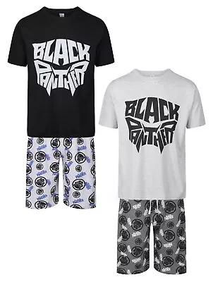 Buy Mens Short Pyjamas Character Black Panther Night Lounge Sleep PJ Sets M-2XL New • 11.99£