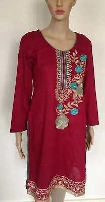 Buy Pakistani /Indian Embroidered Lawn  Top/ Kurti Stitched Ready To Wear.(Sale) • 15£