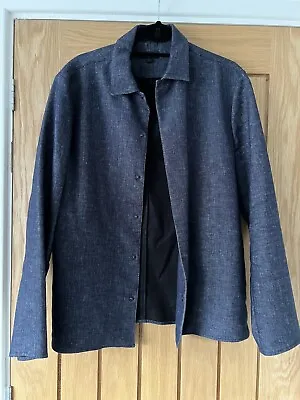 Buy Cos Denim Jacket Shirt Blue Petrol Medium  • 45£