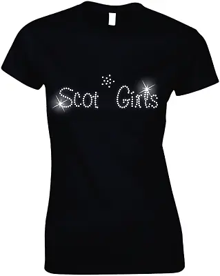Buy SCOT Girls Ladies Crystal T Shirt - Hen Night Party - 60s 70s 80s 90s All Size • 9.99£