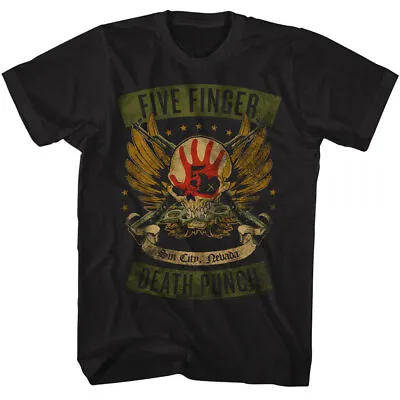Buy Five Finger Death Punch Sin City Nevada Men's T Shirt Thrash Stoner Rock • 47.99£