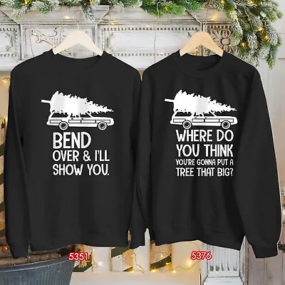 Buy Sweatshirt Bend Over I'll Show You & Where Do You Think Couple Christmas Jumper • 19.95£