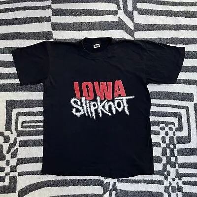 Buy Vintage 00s Slipknot Iowa Rare Band Tour T-Shirt 2001 Album Promo Metal • 50£