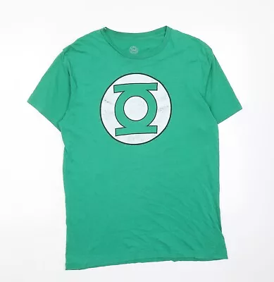 Buy DC Comics Mens Green Cotton T-Shirt Size M Round Neck - Green Lantern • 5£