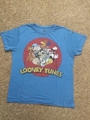 Buy Blue Looney Tunes T-shirt - Size XL • 4.30£