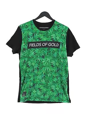 Buy Criminal Damage Men's T-Shirt M Green Floral Cotton With Polyester Basic • 10.60£