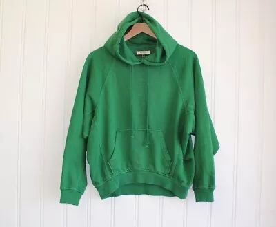 Buy Madewell Terry Relaxed Raglan Sleeve Sweatshirt Hoodie Green Womens Size S $80 • 43.39£