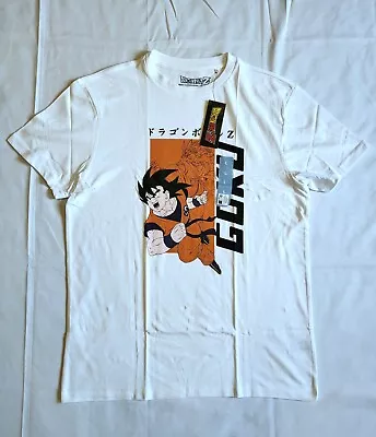 Buy Official Dragon Ball Z 'Goku' Graphic T-Shirt (White/Orange Size Large) BNWT • 10£