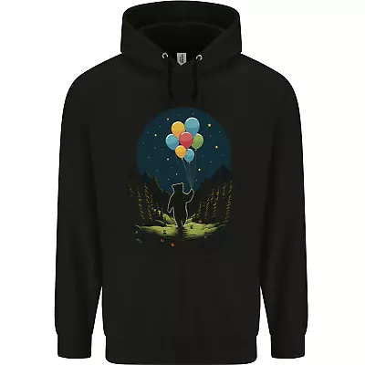 Buy A Teddy Bear Holding Balloons Fantasy Mens 80% Cotton Hoodie • 19.99£