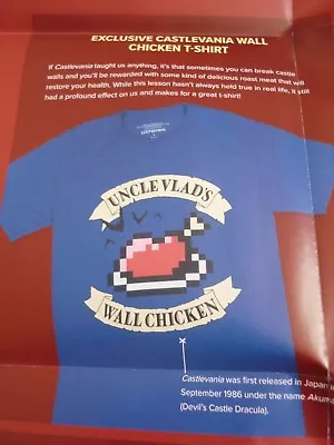 Buy Loot Crate Gaming Castlevania Chicken Tshirt M Uncle Vlads & Skyrim Poster + Box • 20£