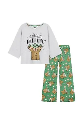 Buy Disney Womens Mandalorian Pyjama Set - Bottoms And T-Shirt Short Sleeves • 18.49£