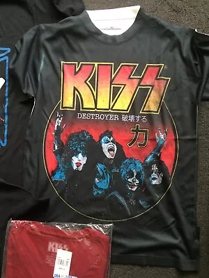 Buy Kiss Destroyer, Full Width Graphic Tshirt Black, New, Small, Licenced Merch • 17£