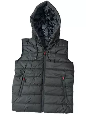 Buy SAY9 MEN'S Sleeveless Crew Neck Hooded Gilet | Puffer Quilted Puffer Jacket • 13£