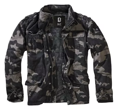 Buy Brandit Jacket Men's Jacket Military Winter Britannia Over Sizes Darkcamo • 126.17£