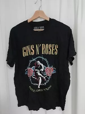 Buy Guns And Roses Shirt Mens Size XXL Black Sweet Child Of Mine Graphic Official • 13.99£