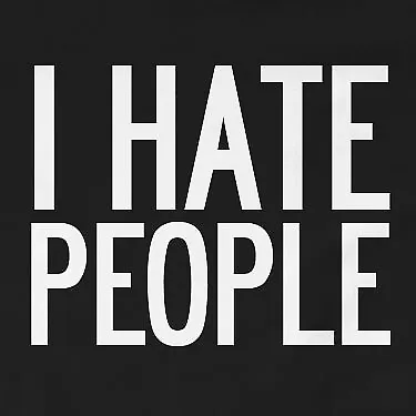 Buy I Hate People T-Shirt | Funny, Gift, Sarcastic, Slogan • 11.99£
