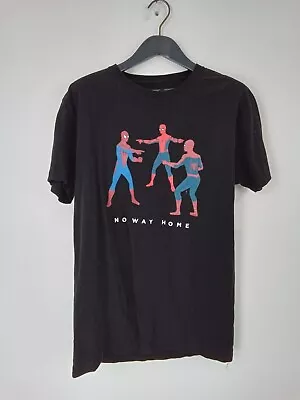 Buy Epic Hero Comics Spider-Man No Way Home Text T-Shirt Size M Black Mix Used F2 • 9.99£