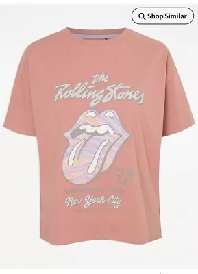 Buy Rolling Stones American Tour New York Terracotta T-Shirt  Size 8 From George New • 4.99£