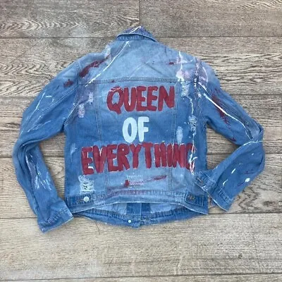 Buy Customised Handmade Denim Jacket Queen Of Everything • 12.99£