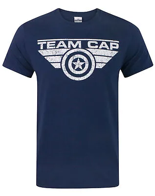 Buy Captain America Civil War Team Cap Distressed Men's T-Shirt • 14.99£
