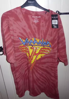 Buy Van Halen Jagged Logo Dip-Dye XXL T-Shirt BNWT Pit 50' • 7.99£