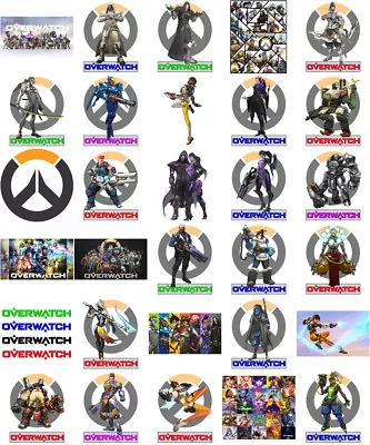 Buy Overwatch Game Characters, Iron On T Shirt Transfer. Choose Image And Size • 2.92£