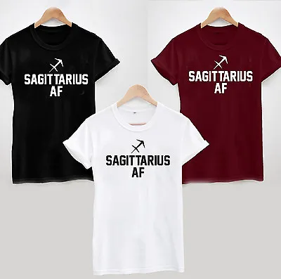 Buy SAGITTARIUS AF T-SHIRT - AS F*CK FUNNY RUDE ZODIAC November December Birthday • 13.15£