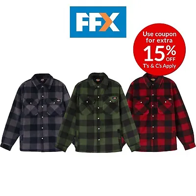 Buy Dickies 36227 Portland Shirt Lumber Jack Style Blue Red Khaki Green S M L XL 2XL • 39.20£