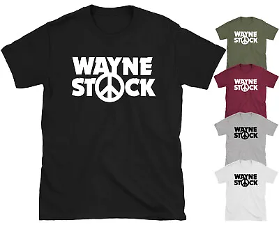 Buy Waynestock Wayne's  World Fan Film Funny Woodstock Slogan T-shirt Top Tee • 11.99£