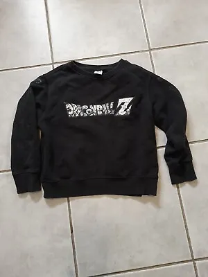 Buy Size 5-6 Uniqlo UT Dragon Ball Z Pullover Sweatshirt Kids Black Printed 42cm • 13.02£