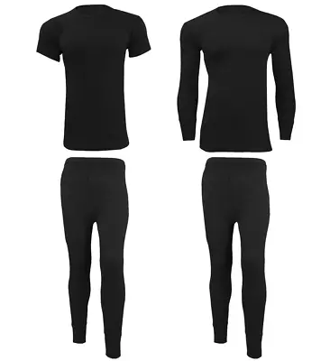 Buy Mens Thermal Long Johns Top T Shirt Bottom Trouser Underwear Set Full Sleeve • 4.75£