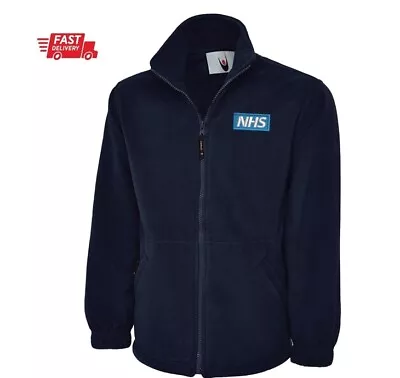 Buy Nhs Fleece Jacket Full Zip Micro Fleece Jacket With Embroidery Logo Uniform • 25.99£